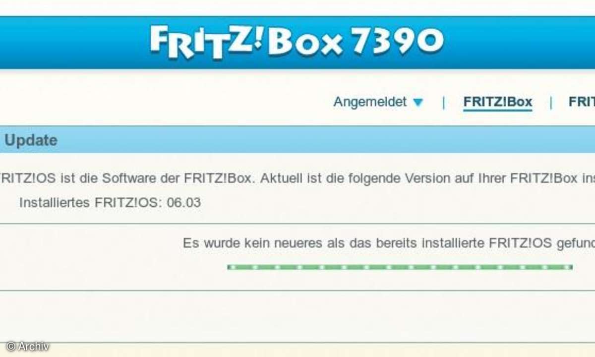Screenshot FritzBox7390
