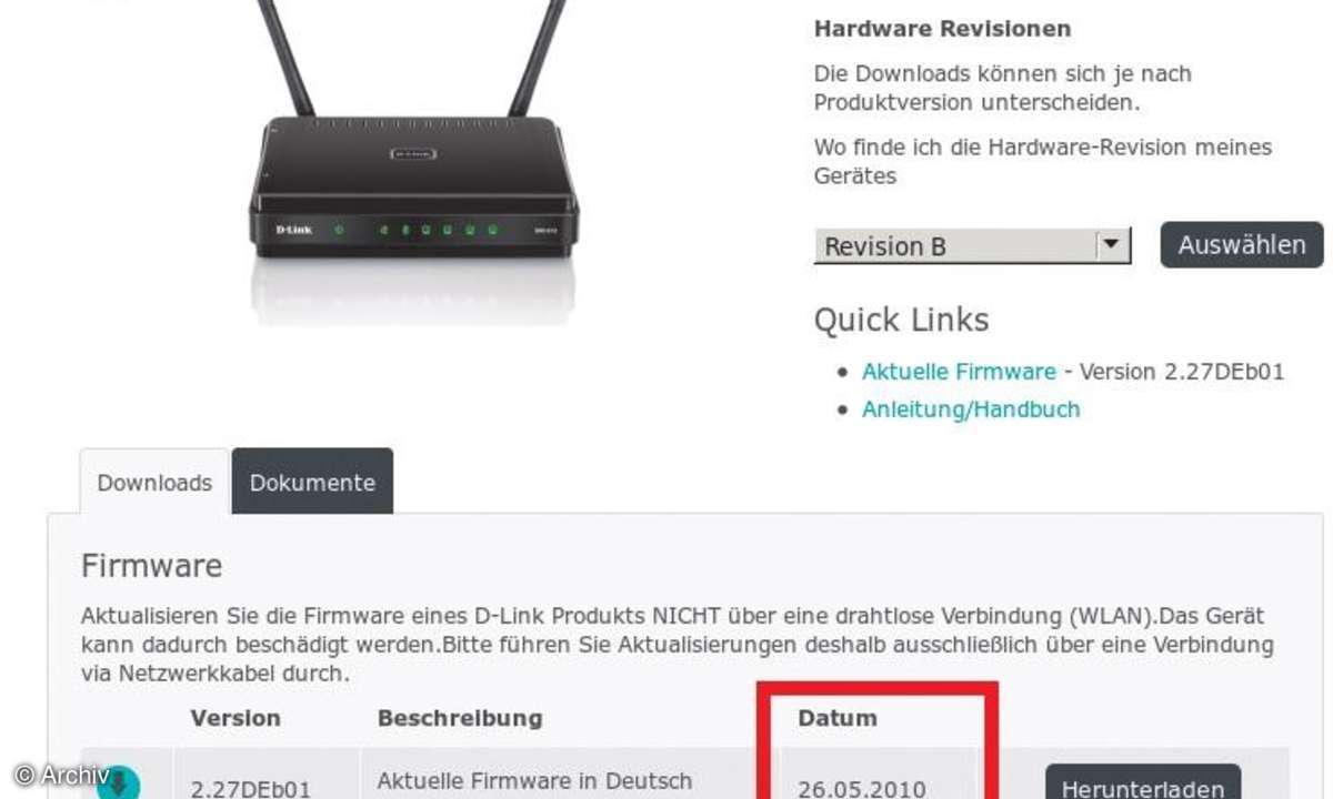 Screenshot Support Kauf