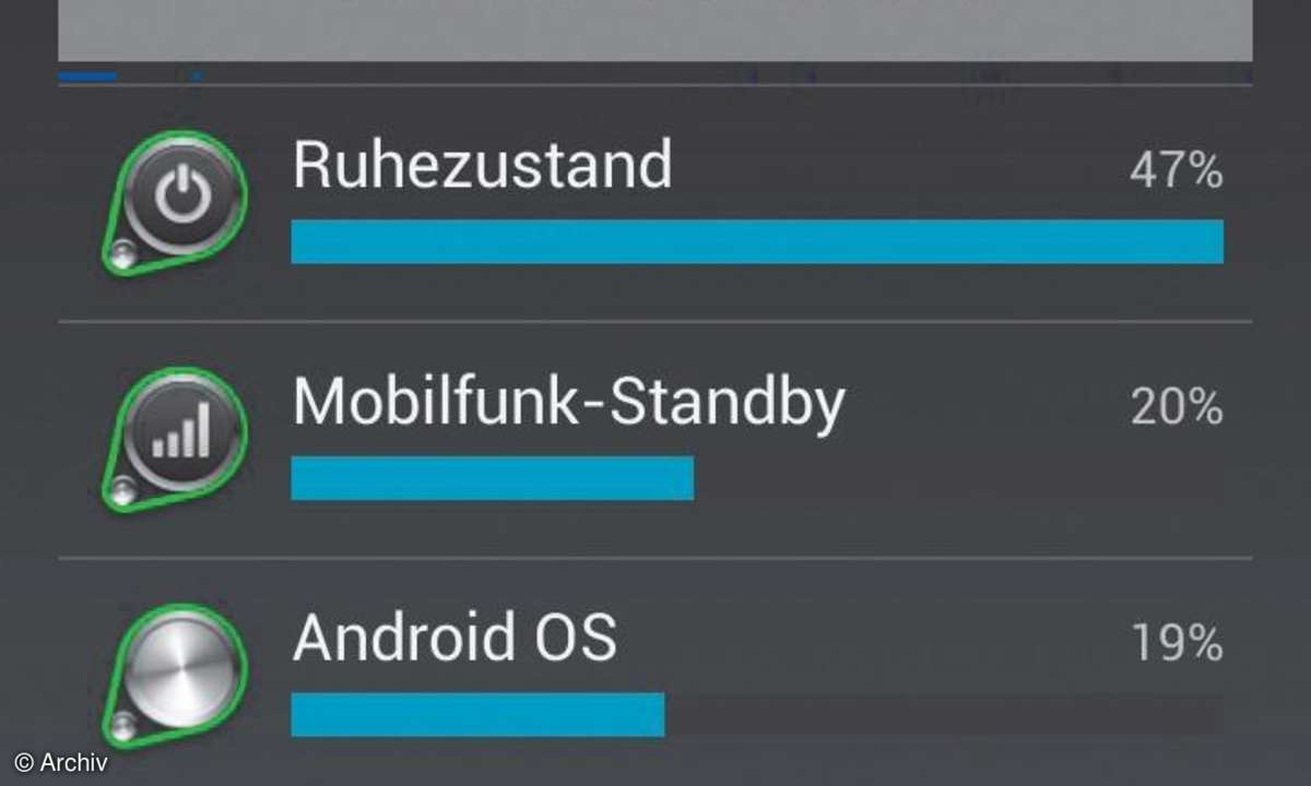 Screenshot Akkuzustand