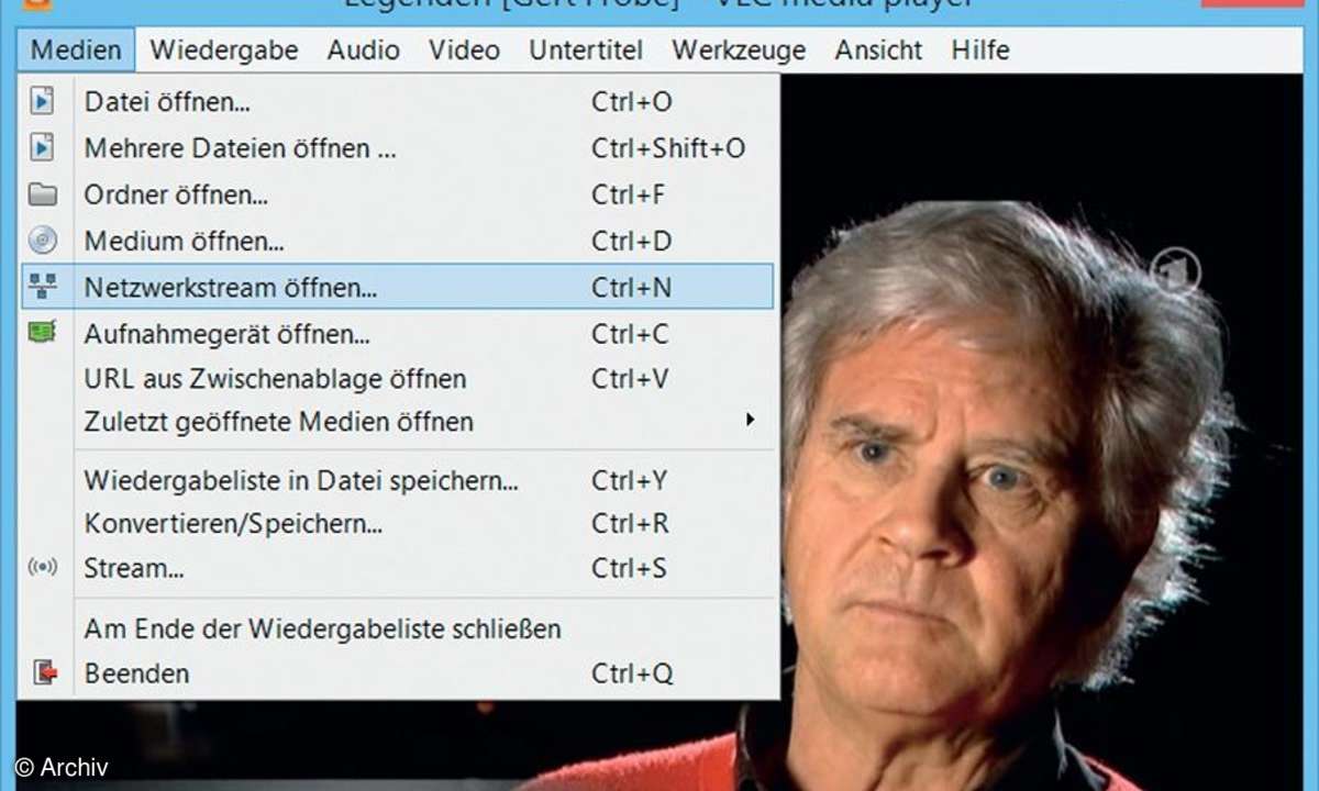 VLC Media Player Menü