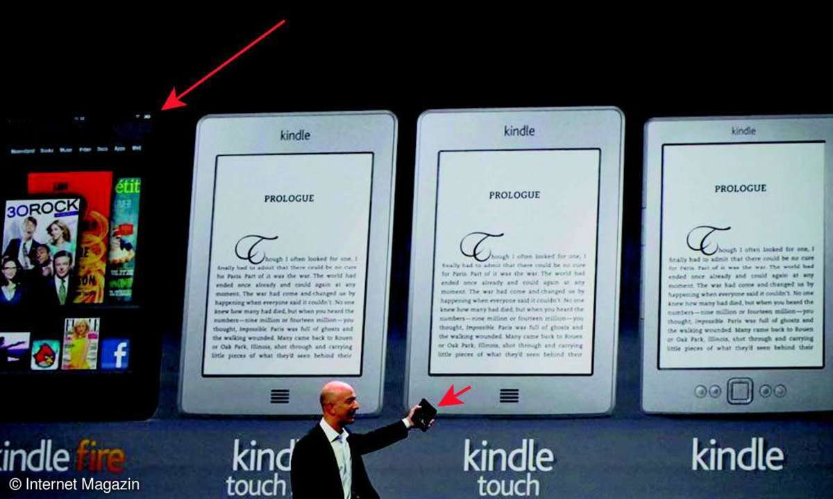 Mit dem Kindle Fire stellt Amazon den ersten cloudgestützten Browser namens Silk vor; das winzige Gerät erreicht somit Zugriffszeiten von 5 anstelle 100 Millisekunden und schließt auf zu den Desktop-Geräten.