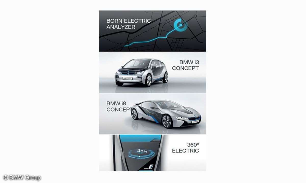 Screenshot der BMW i App