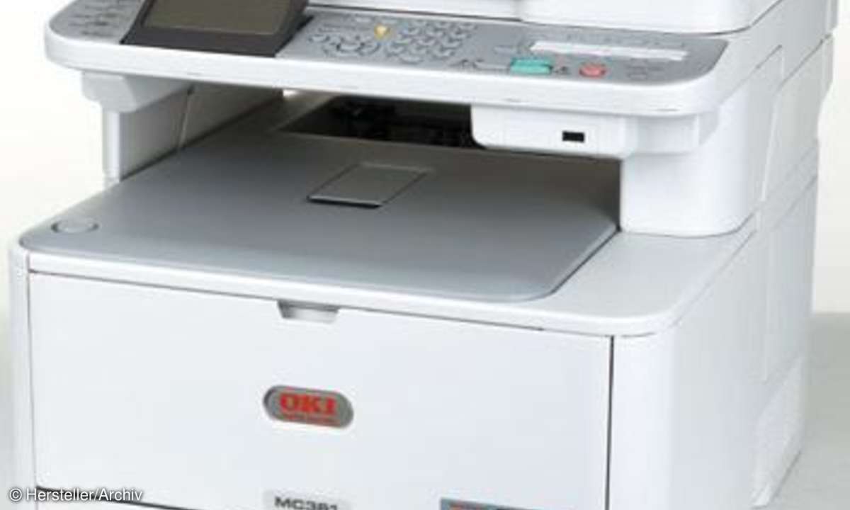 multifunktionsgerät, laser, Oki MC 361