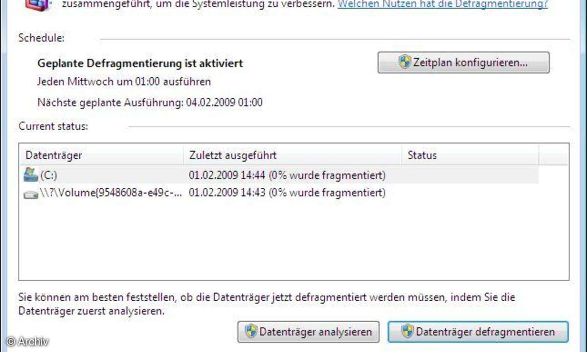 Defragmentierung