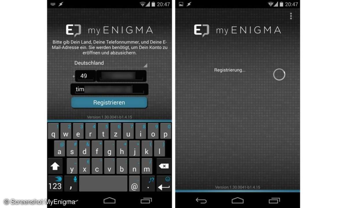 Der Instant Messenger MyEnigma ist kostenlos und verschlüsselt Nachrichten.