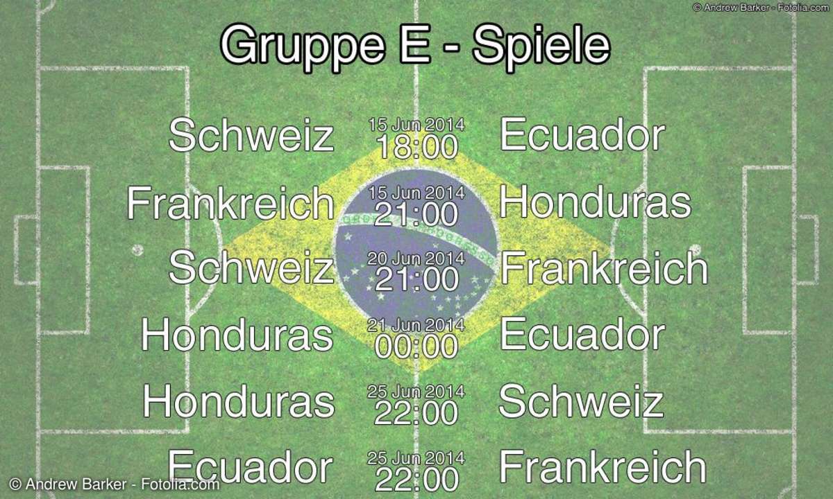 FIFA WM Gruppenphase: Gruppe E
