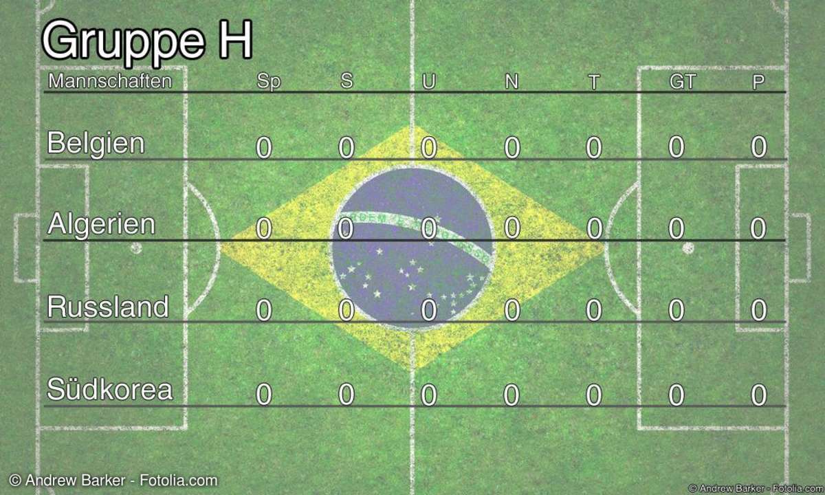 FIFA WM Gruppenphase: Gruppe H
