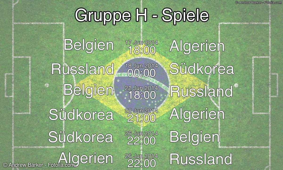 FIFA WM Gruppenphase: Gruppe H