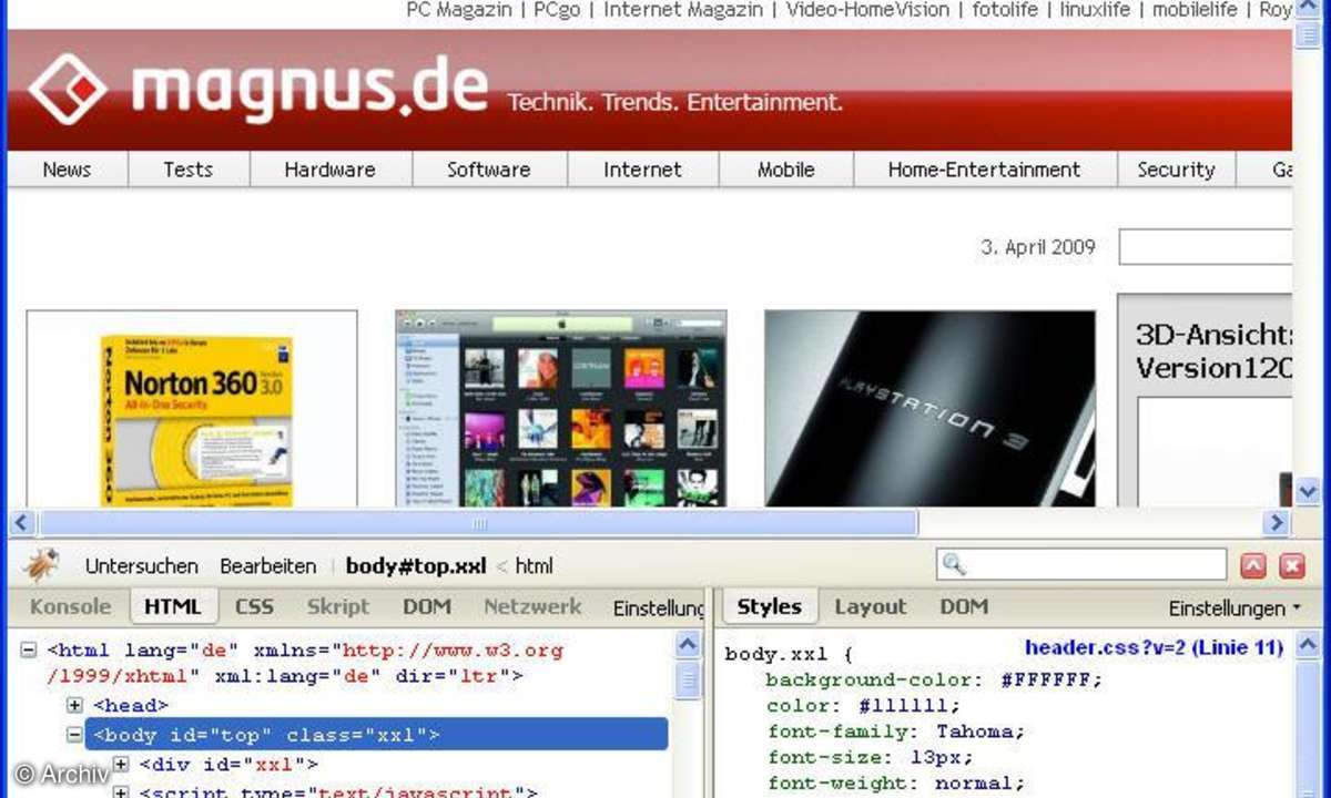 Firefox 3: Firebug