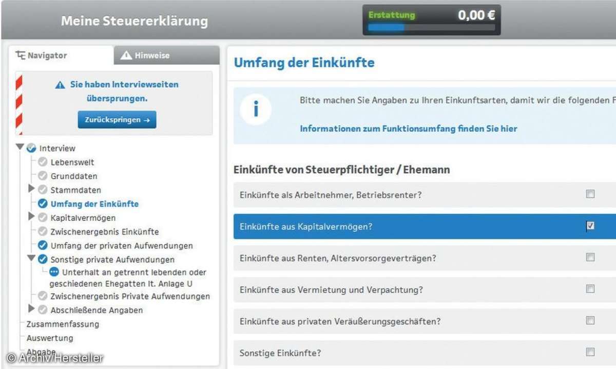 smartsteuer: Anonymes Nutzerkonto