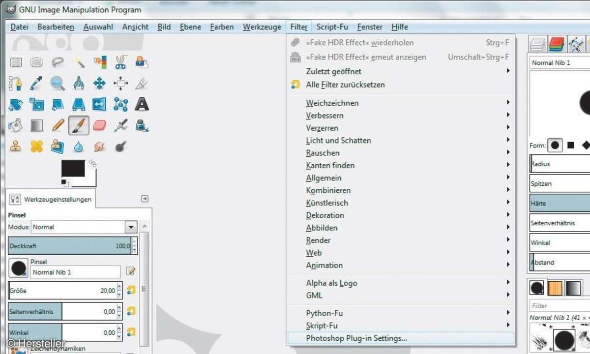 Gimp mit PSPI