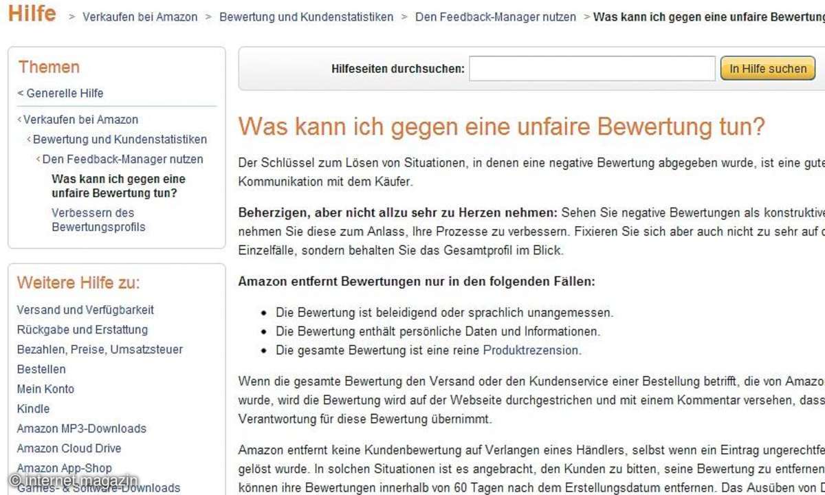 Screenshot Amazon