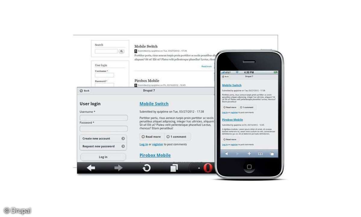 Mit Drupal mobile Websites erstellen
