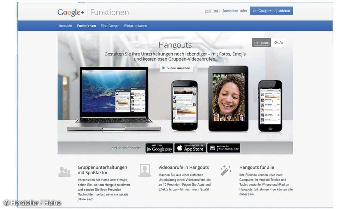 google+ screenshot