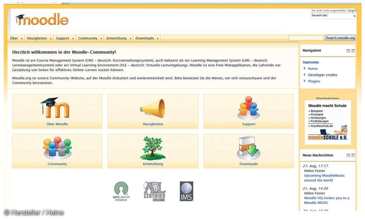 moodle screenshot
