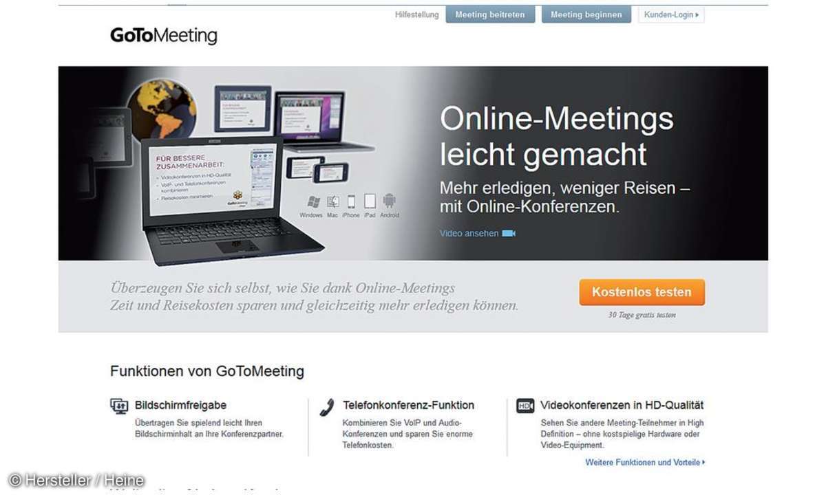 gotomeeting, screenshot