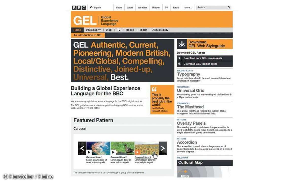 BBC-Styleguide GEL