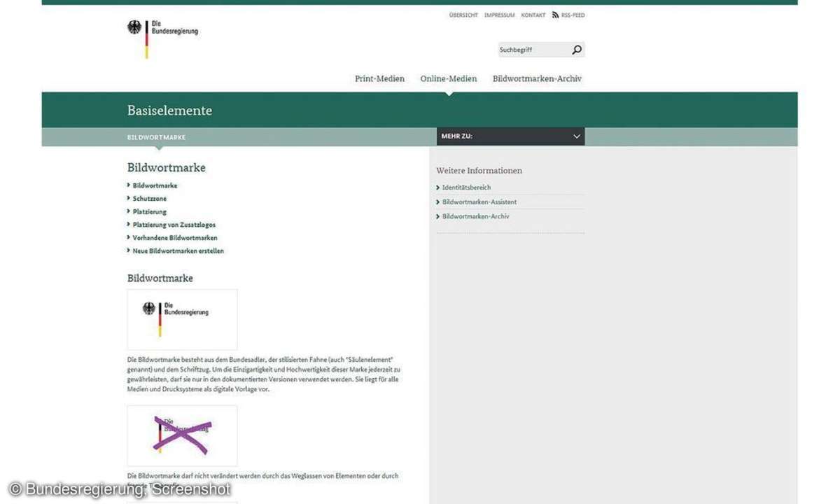 Styleguide der Bundesregierung