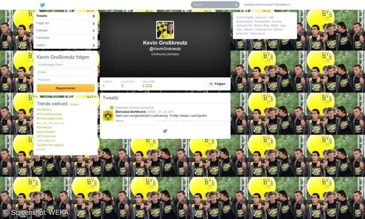 Kevin Großkreutz auf Twitter