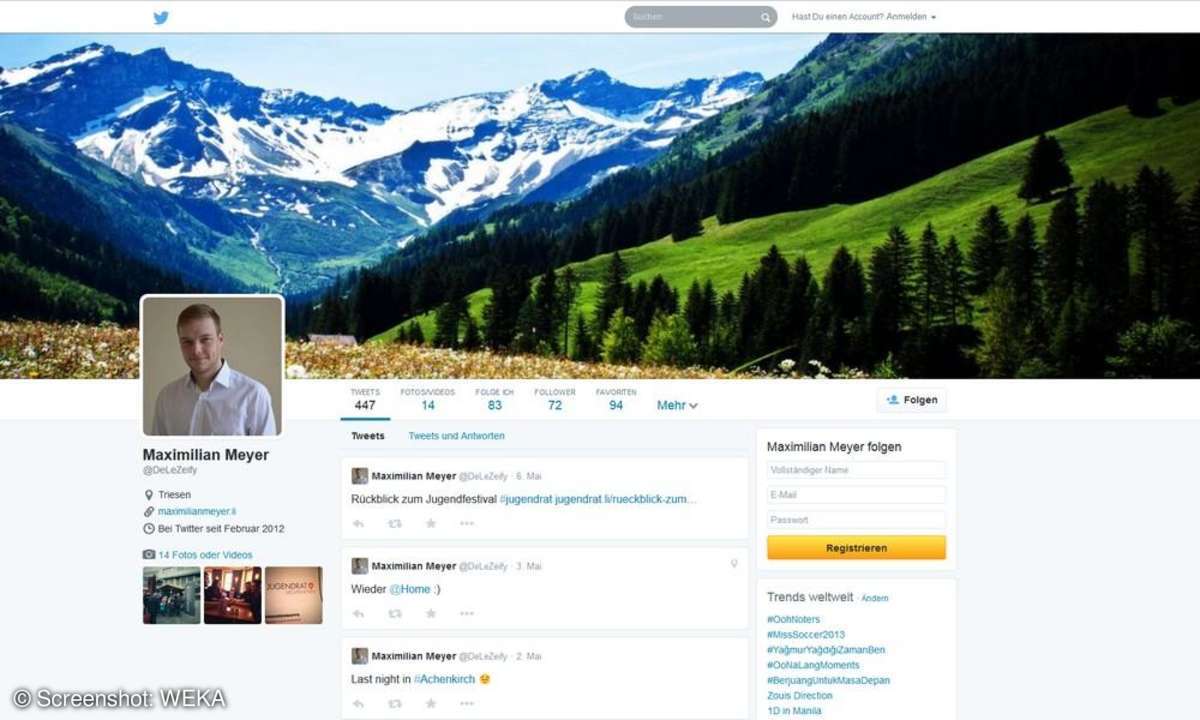 Maximilian Meyer auf Twitter