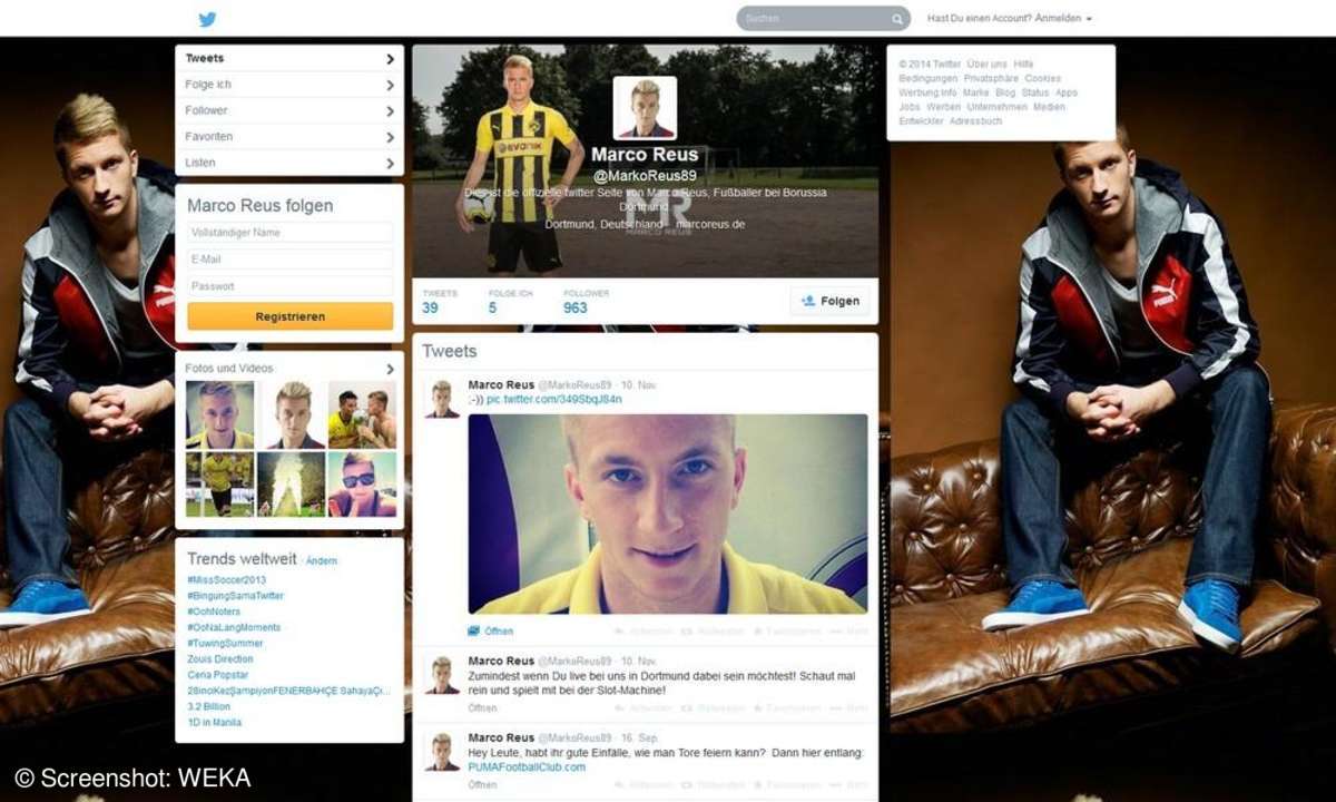 Marco Reus auf Twitter