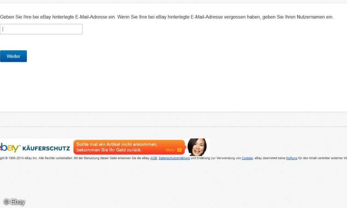 Ebay, passwot