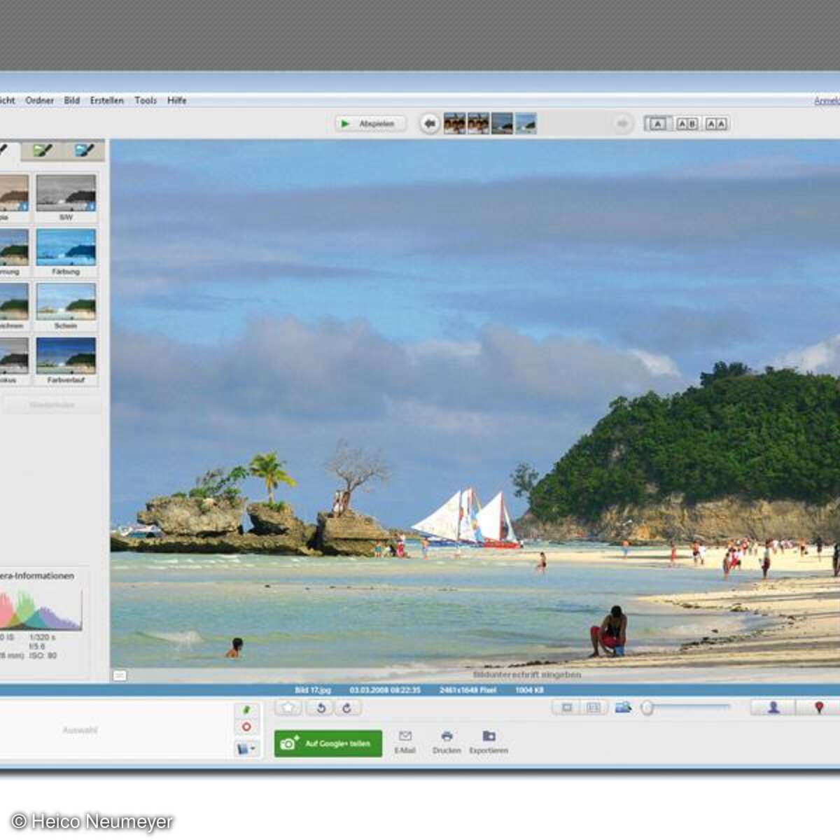 Picasa - Bilder korrigieren