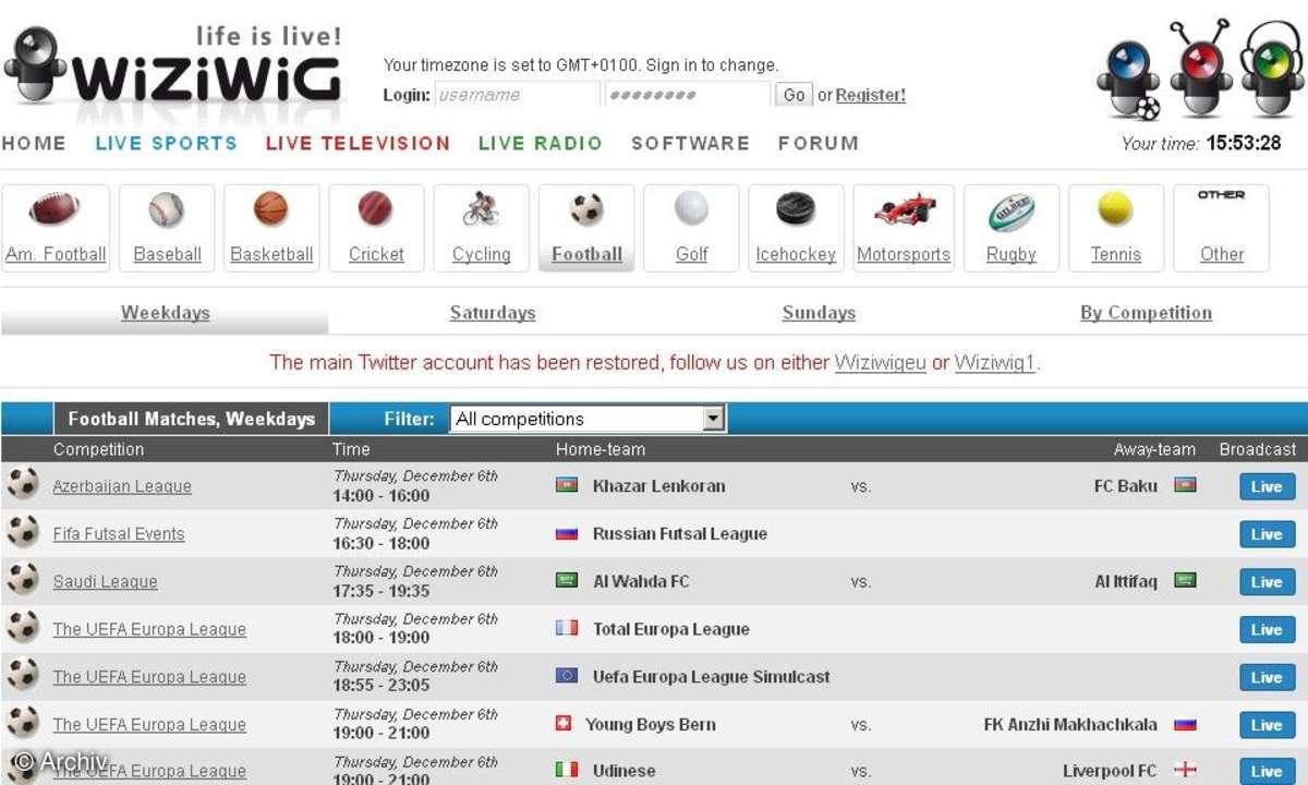 Screenshot wiziwig.tv