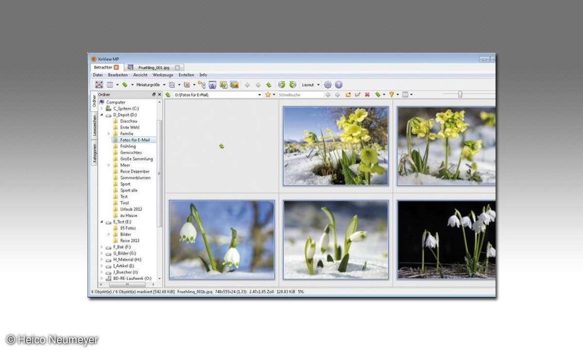 XnView - Fotos verkleinern optimieren