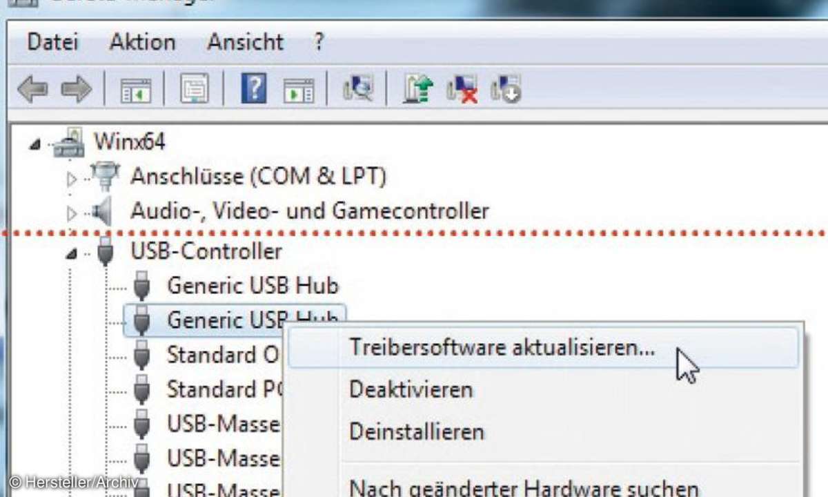 Geräte-Manager, usb, software