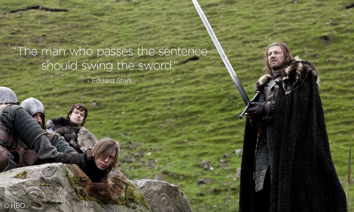 Game of Thrones Ned Stark Quote Wallpaper
