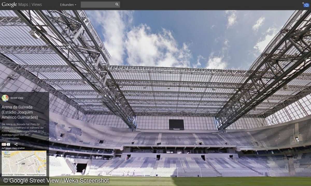 Google Street View, Stadion, WM 2014, Baixada