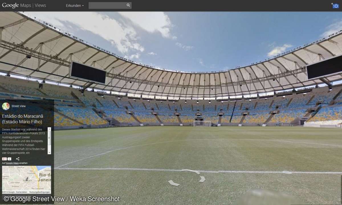 Google Street View, Stadion, WM 2014, maracana