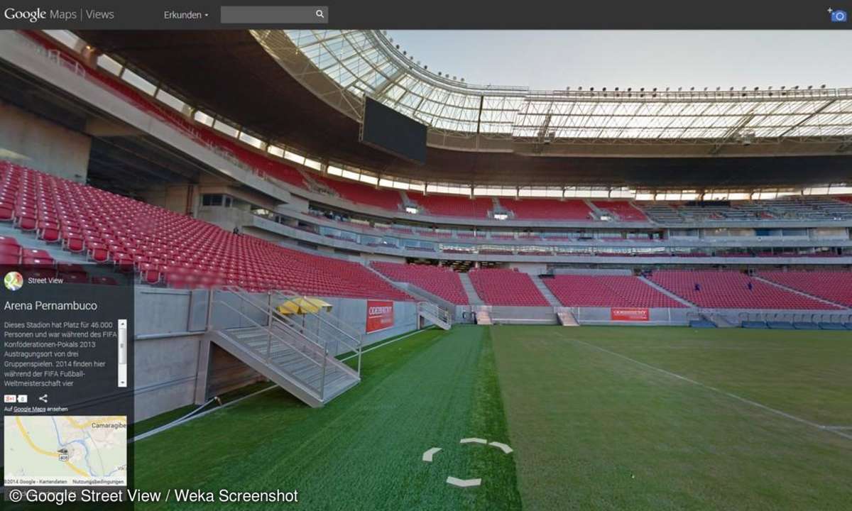 Google Street View, Stadion, WM 2014, pernambuco