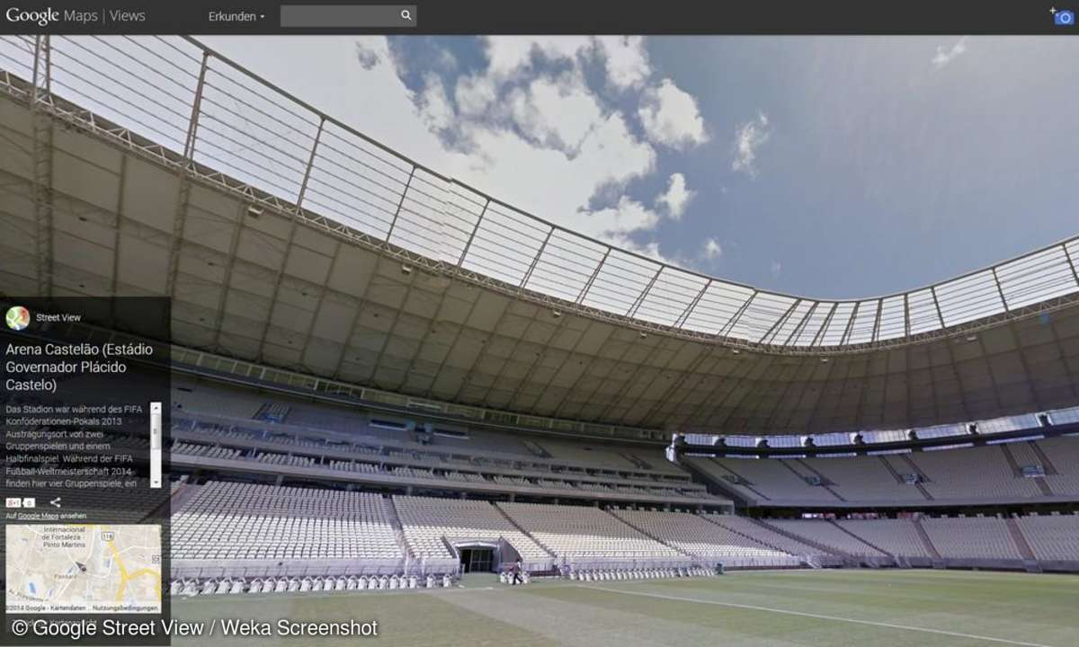 Google Street View, Stadion, WM 2014. Castelao