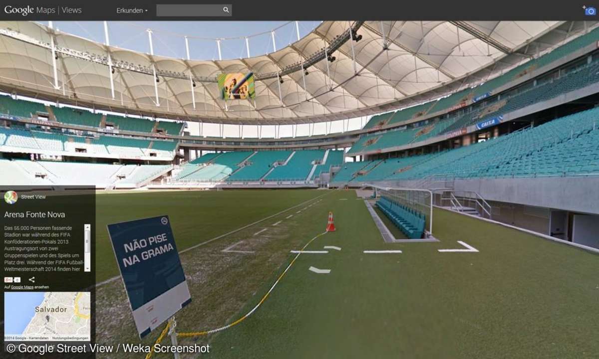 Google Street View, Stadion, WM 2014, fontenova