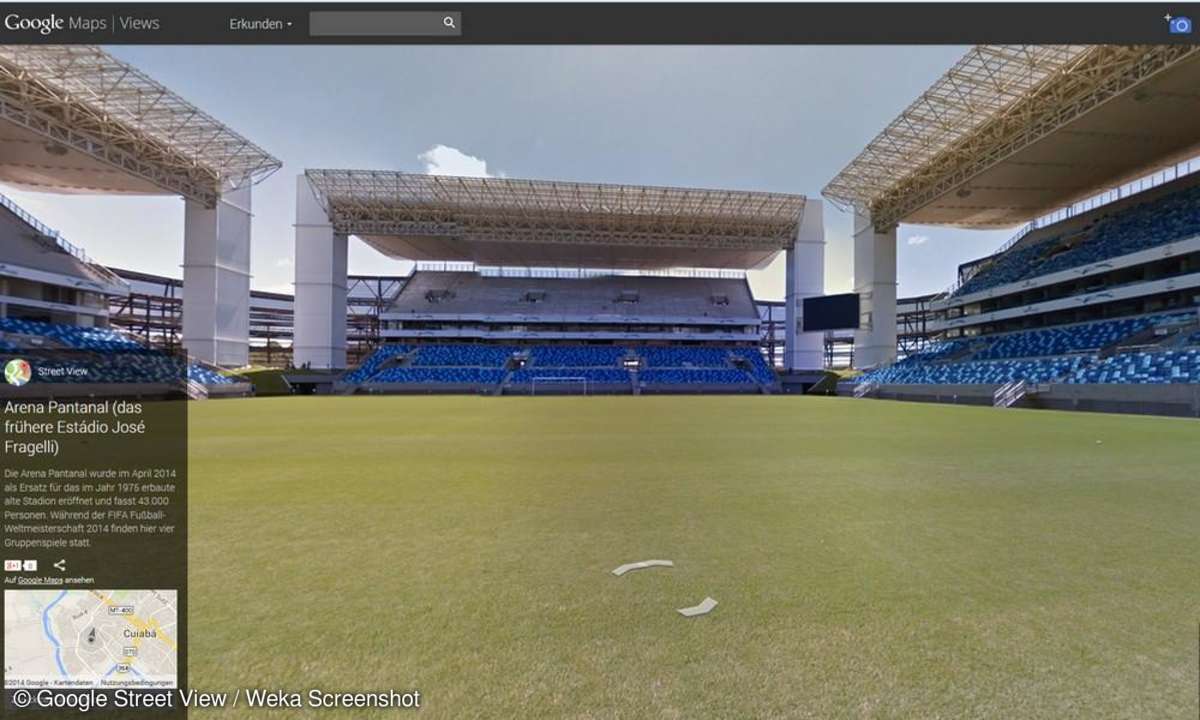 Google Street View, Stadion, WM 2014, pantanal