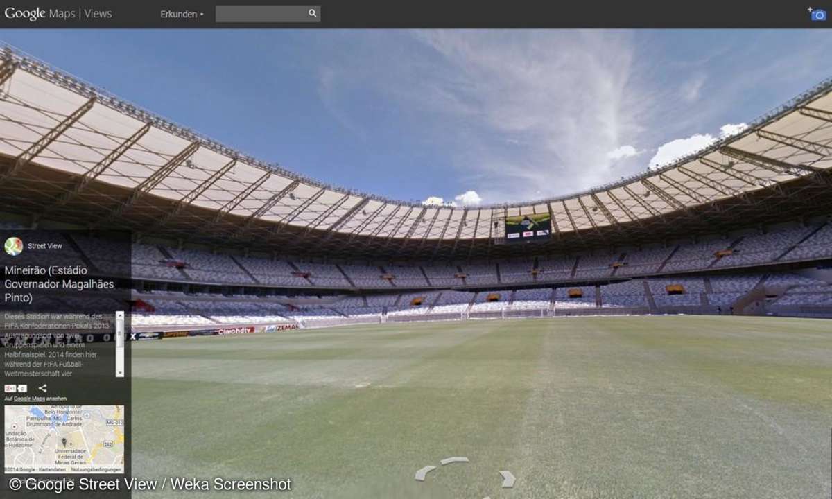 Google Street View, Stadion, WM 2014, mineirao