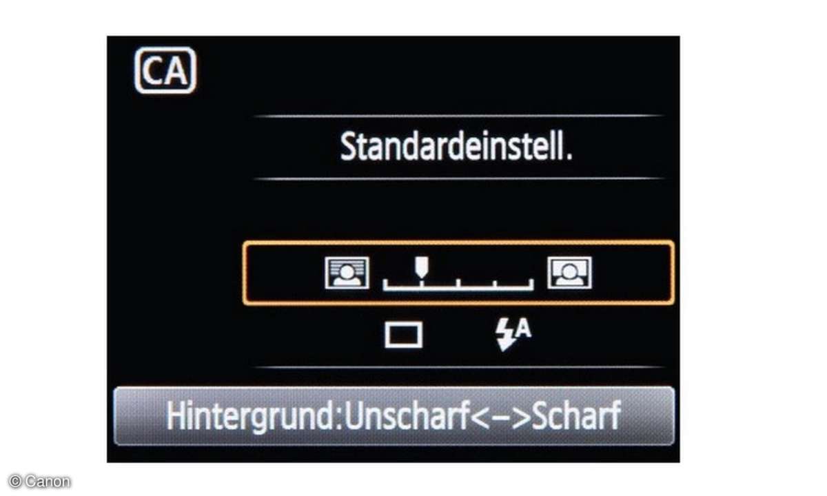 Canon, 1200D, Standardeinstellungen