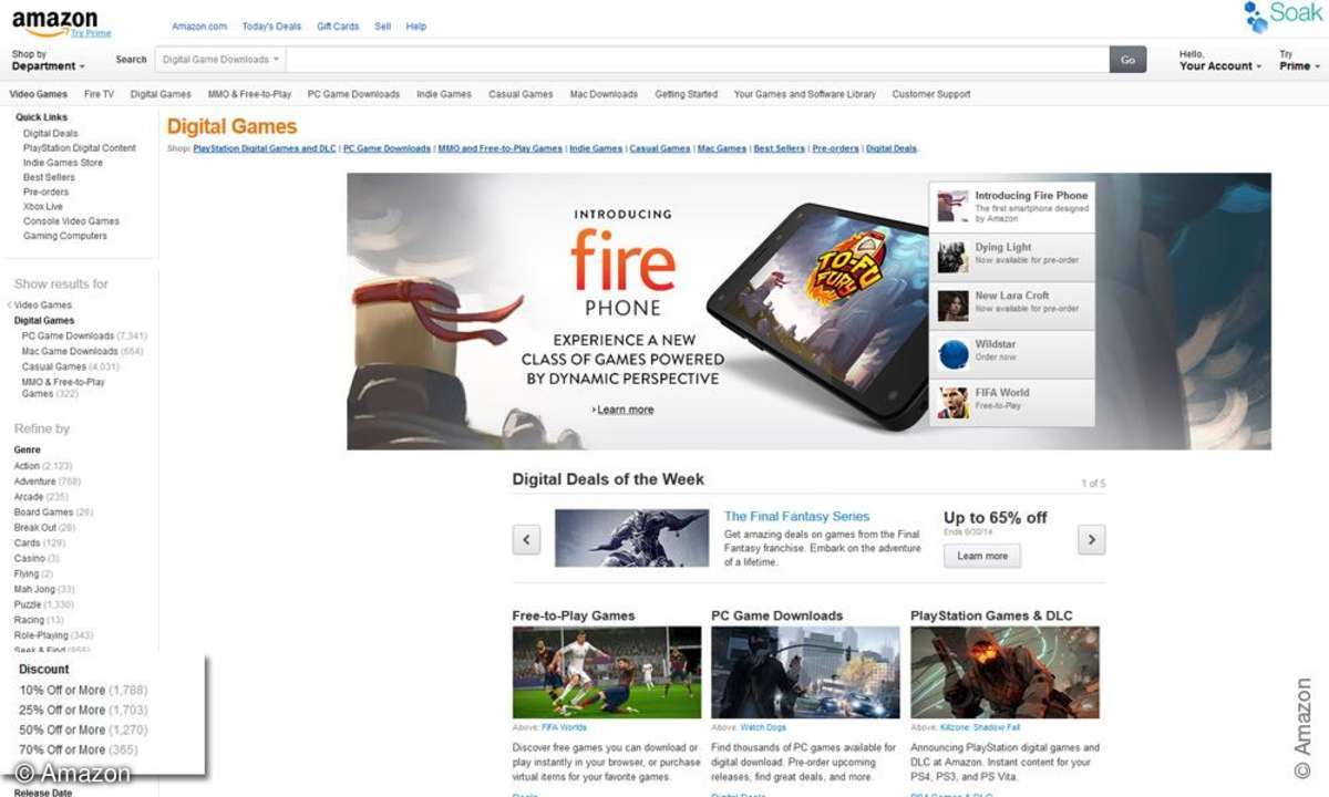 Amazon Digital Games Store Schritt 1 - Amazon Digital Games Store