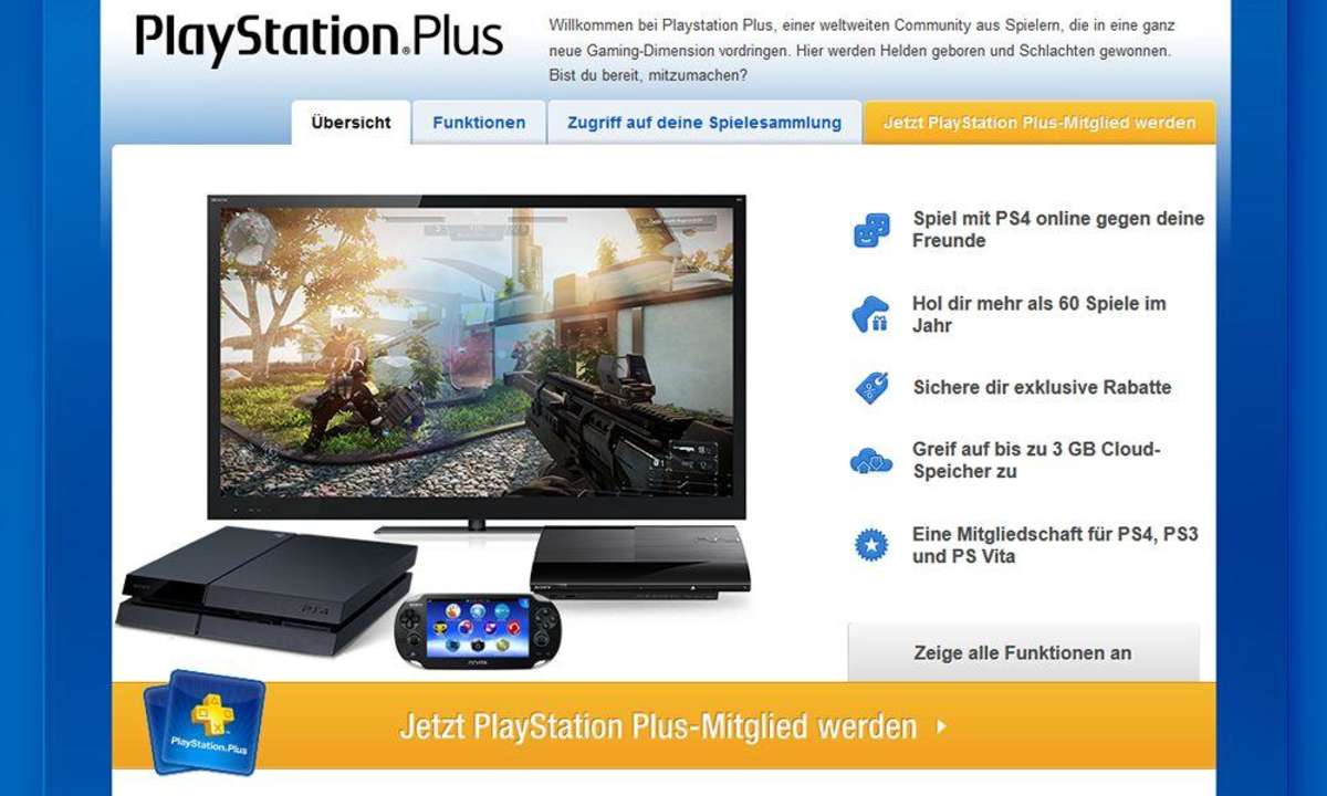 Playstation Plus: Sony bietet PS Plus-Abonnenten gratis Spiele Downloads.