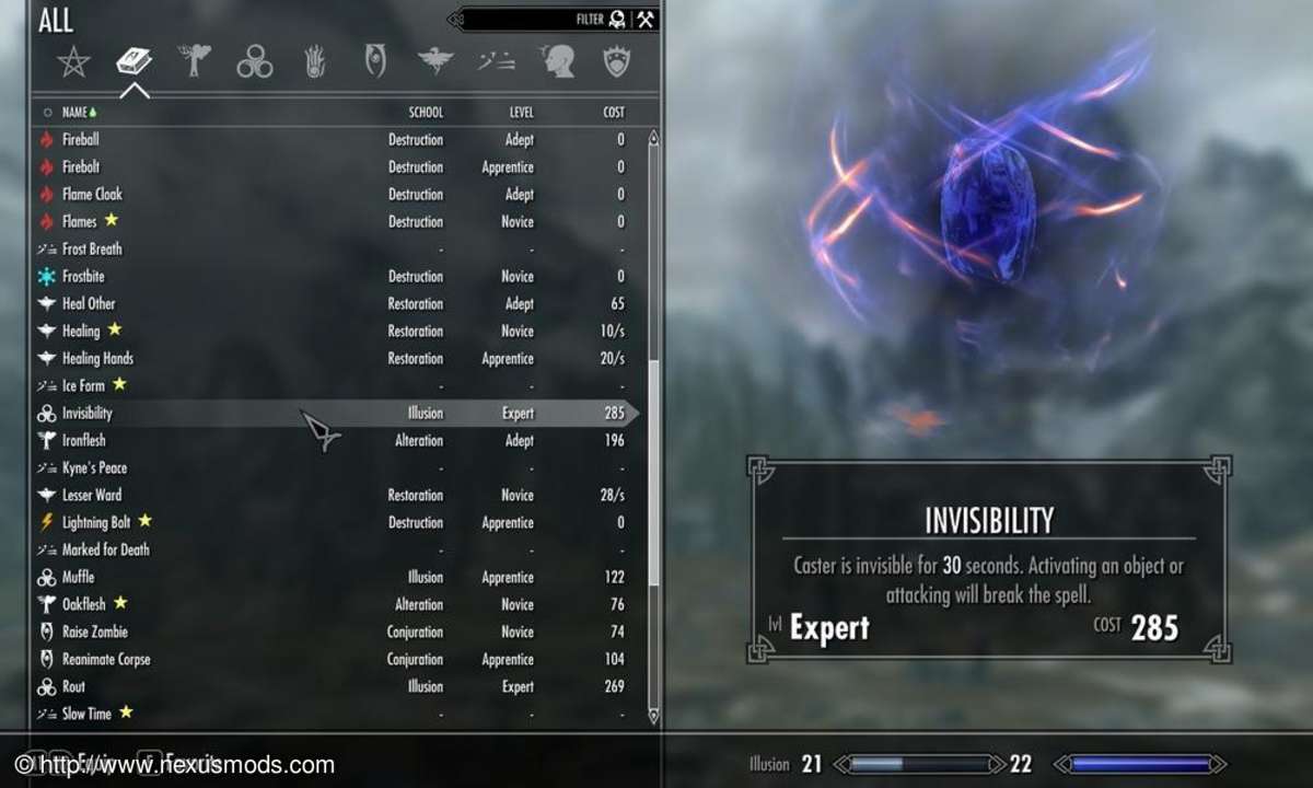 Skyrim Menü