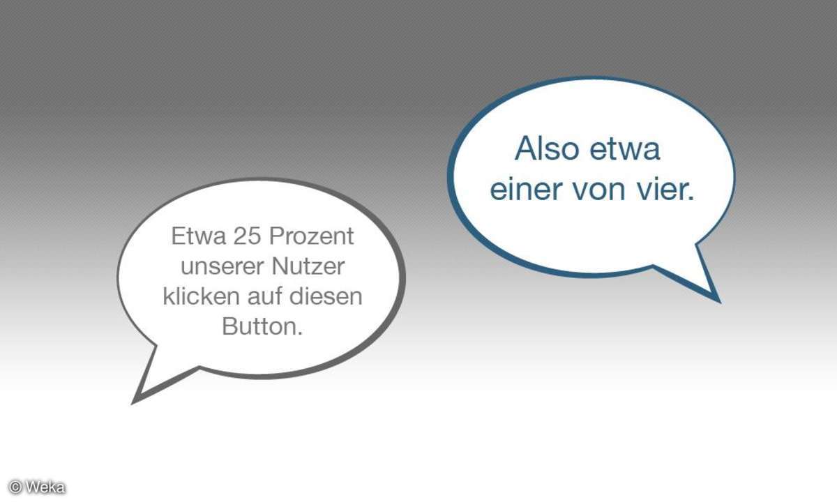 Trick 2 - Prozent in Aussagen