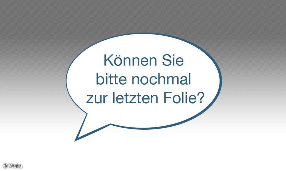 Trick 8 - Eine Folie zurück