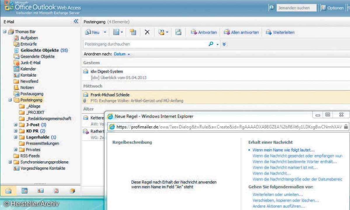 Outlook Web Access (OWA).