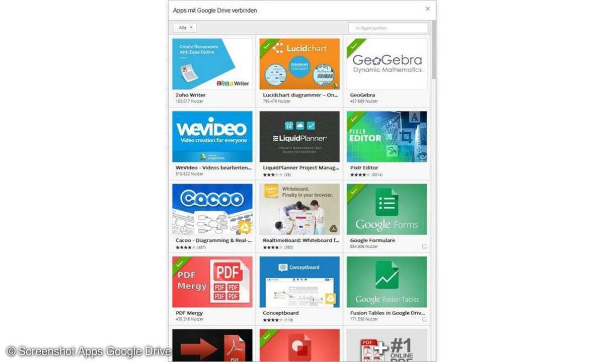 Apps, Screenshot, Google Drive