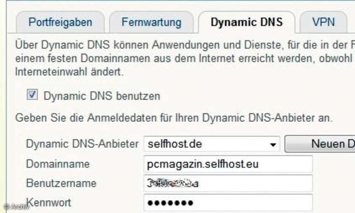 selfhost.de Screenshot