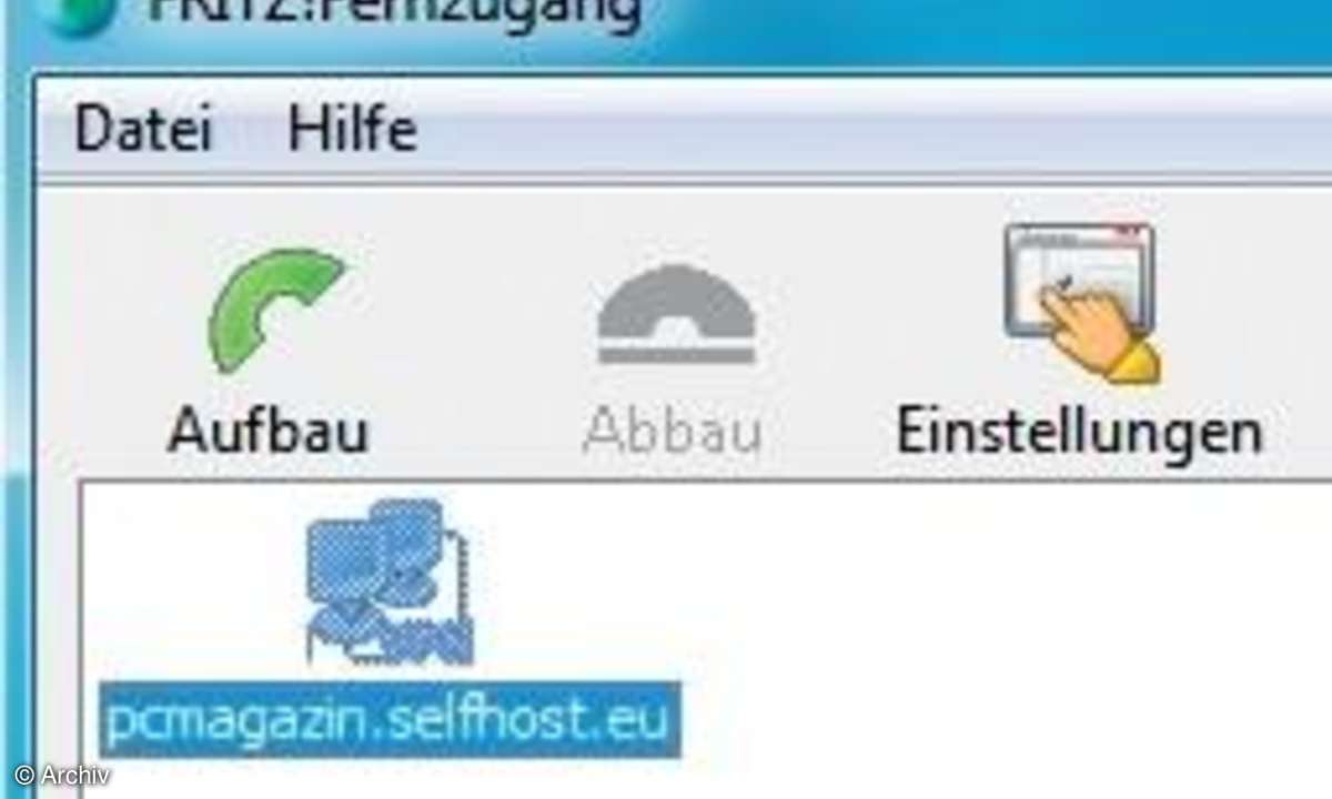 Fritzbox-Fernzugang Screenshot