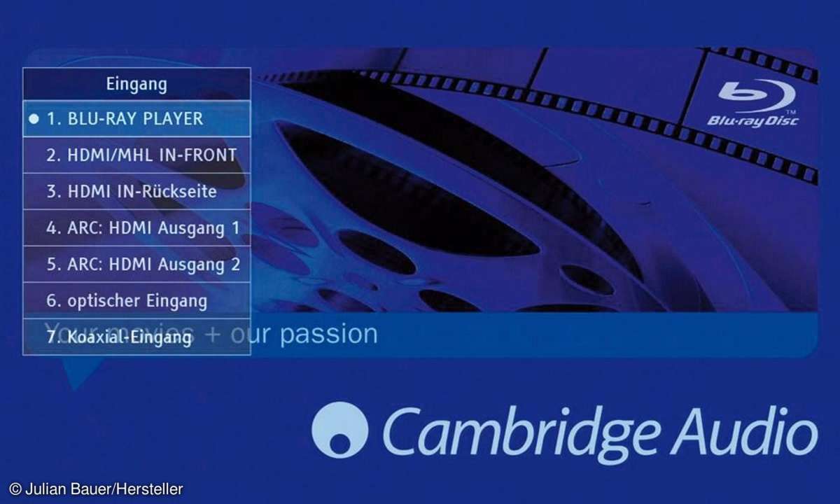 Cambridge Audio Menü