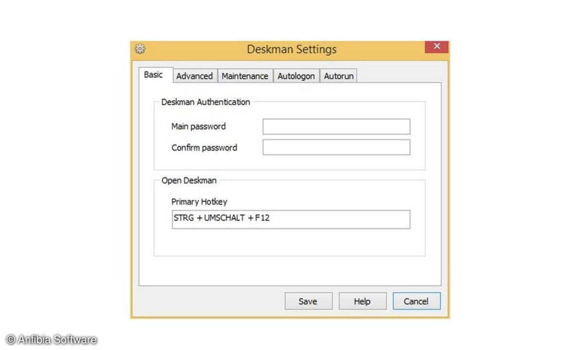 Software, Deskman, Anfibia Software, Benutzersicherheit